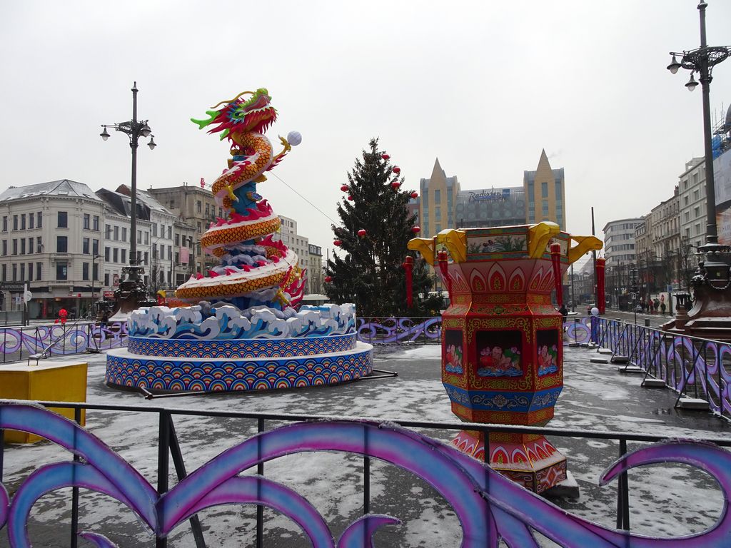 China Light statues at the Koningin Astridplein square