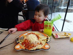 Max having lunch at the Savanne Restaurant at the Antwerp Zoo