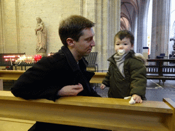 Tim and Max at the Cathedral of Our Lady