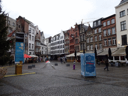 The Handschoenmarkt square with a christmas tree