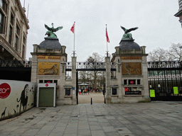 The entrance to the Antwerp Zoo at the Koningin Astridplein square