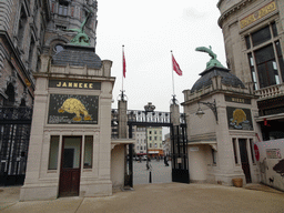 The exit of the Antwerp Zoo at the Koningin Astridplein square