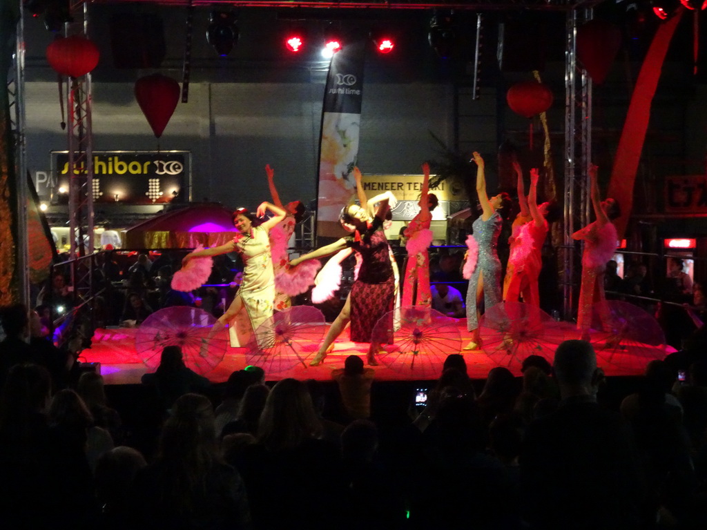 Chinese show at the `Azië in Antwerpen` food festival at the Waagnatie Expo & Events building