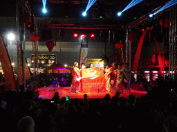 Chinese show at the `Azië in Antwerpen` food festival at the Waagnatie Expo & Events building