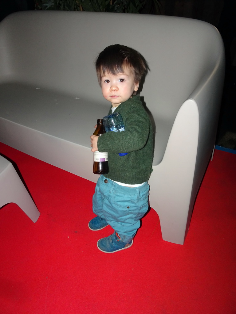 Max with drinks at the `Azië in Antwerpen` food festival at the Waagnatie Expo & Events building