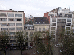 The Charlottalei street, viewed from our room in the Plaza Hotel Antwerp