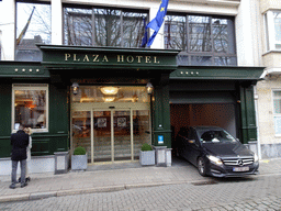 Front of the Plaza Hotel Antwerp at the Charlottalei street