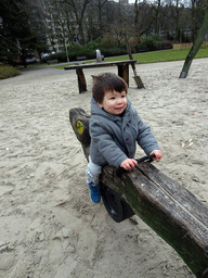 Max at the playground at the north side of the Stadspark