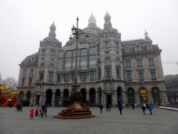 Front of the Antwerp Central Railway Station at the Koningin Astridplein square