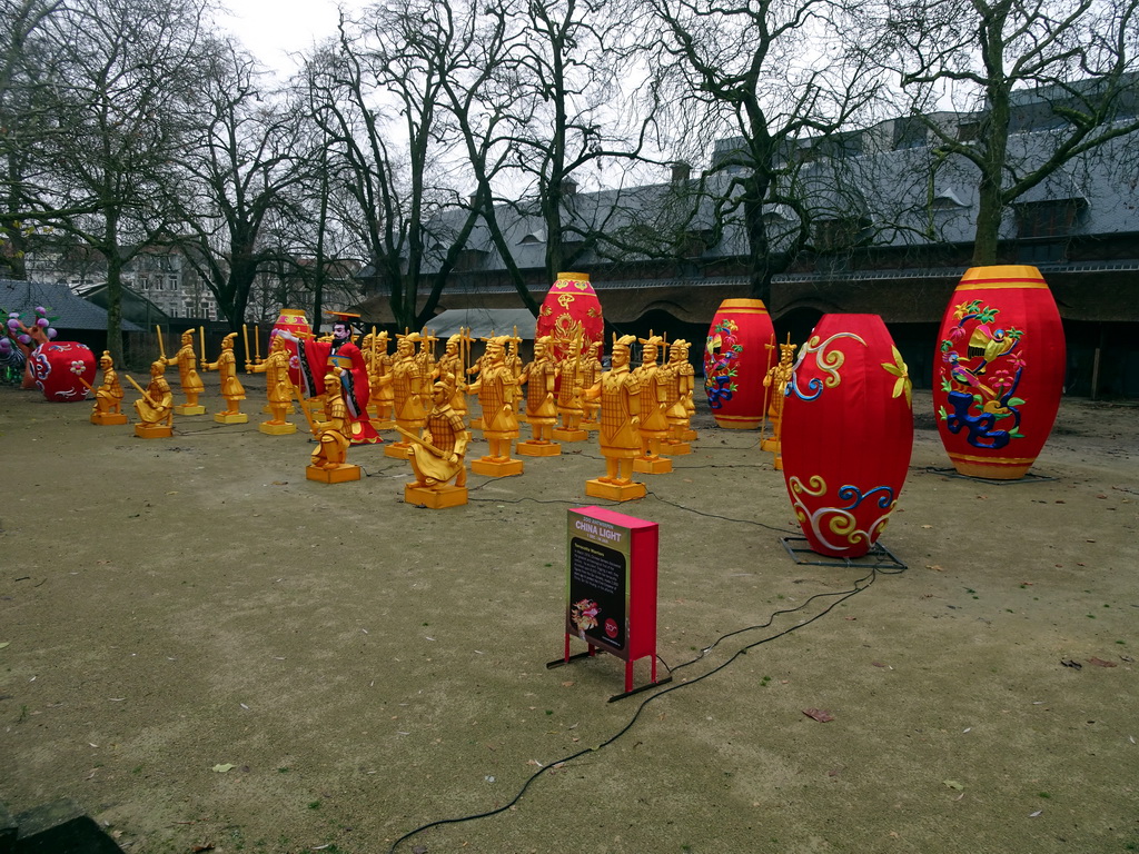 China Light Terracotta Mausoleum statues at the Antwerp Zoo