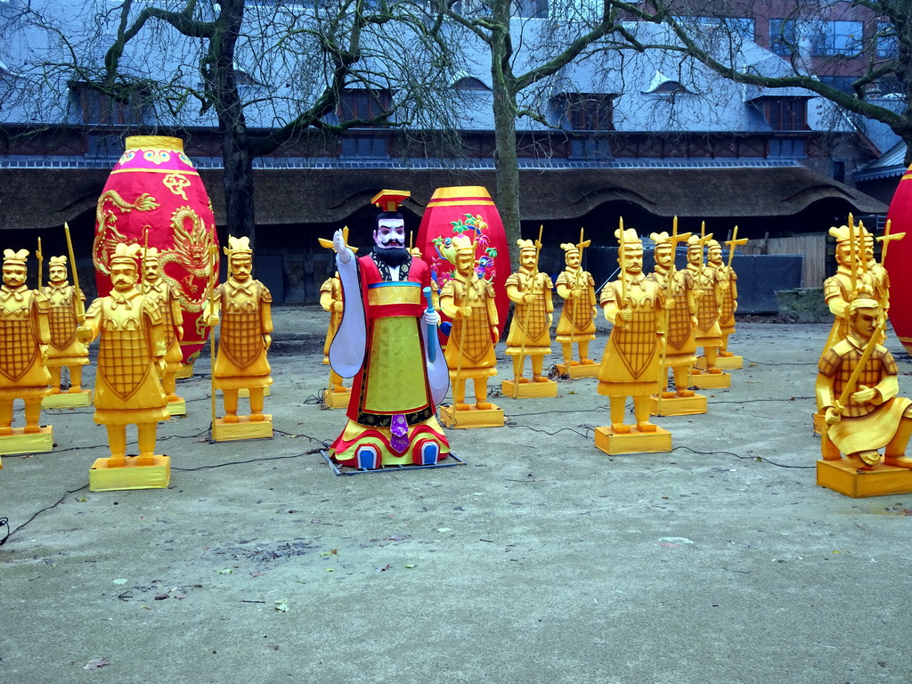 China Light Terracotta Mausoleum statues at the Antwerp Zoo