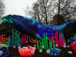 China Light Whale statue at the Antwerp Zoo