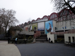 Staircase to the Aquaforum building at the Antwerp Zoo