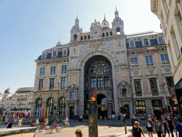 The west side of the Antwerp Central Railway Station at the Keyserlei street