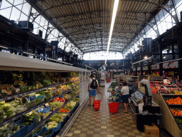 Interior of the Delhaize supermarket at the Van Wesenbekestraat street
