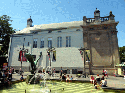 Fountain at the east side of the Paleis op de Meir palace at the Wapper street