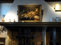 Painting `Still life with dead birds` by Alexander Adriaenssen at the Ground Floor of the Rubens House