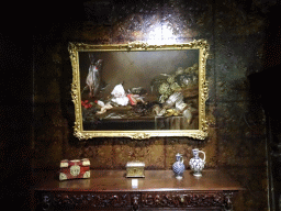 Painting `Still life with fruit, fish, vegetables and poultry` by Alexander Adriaenssen at the Ground Floor of the Rubens House