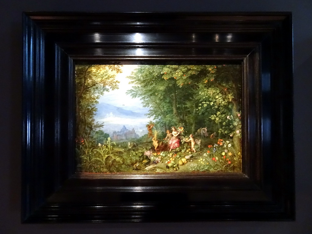 Painting `Allegory of Earth` by Jan Brueghel the Elder at the First Floor of the Rubens House