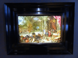 Painting `Allegory of Fire` by Jan Brueghel the Elder at the First Floor of the Rubens House