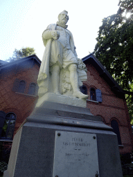 Statue of Peeter van Coudenberghe by Pierre-Joseph De Cuyper at the south side of the Den Botaniek botanical garden