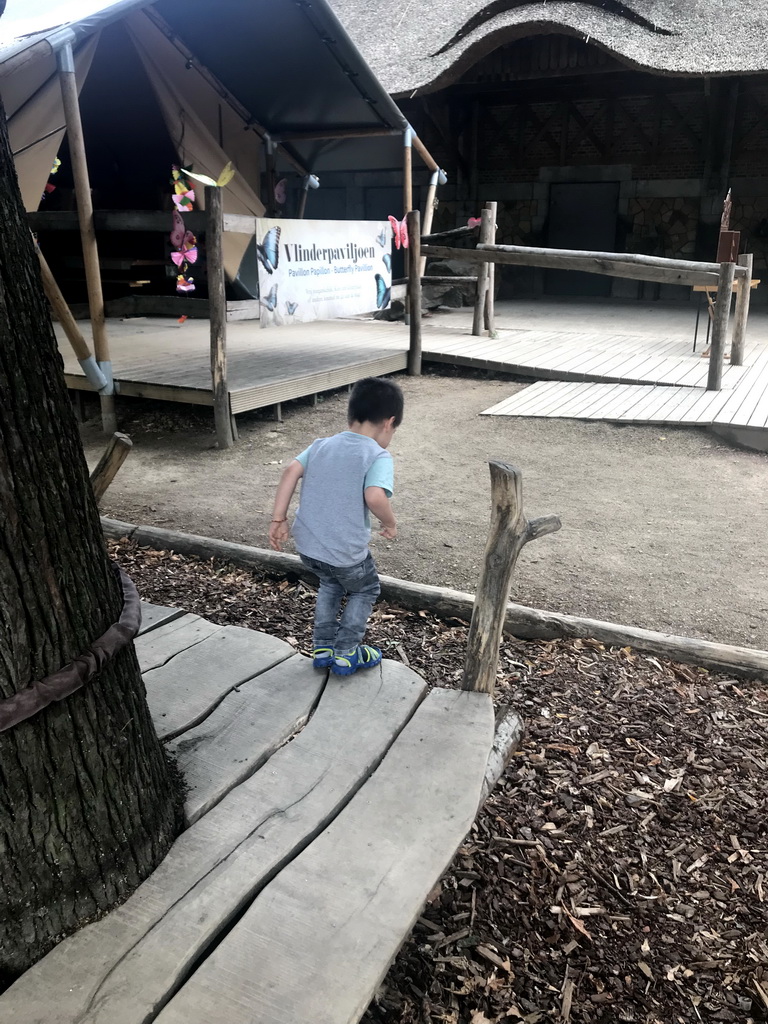 Max at the Belle Époque Square at the Antwerp Zoo