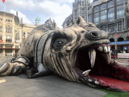 Giant Beast attraction at a funfair at the Koningin Astridplein square