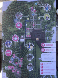 Map of Het Loo Palace and its gardens, during the Princes and Princesses Day