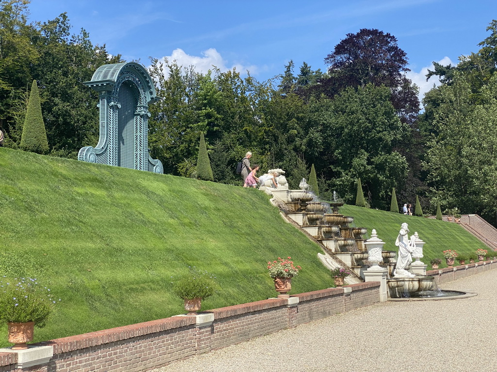 Fountain at the west center of the Palace Garden of Het Loo Palace