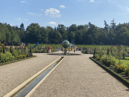 Fountains, sculptures and statues at the center of the Palace Garden of Het Loo Palace