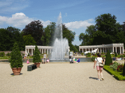 Fountain in front of the Colonnades at the north side of the Palace Garden of Het Loo Palace