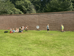 People shooting arrows at the northeast side of the Palace Garden of Het Loo Palace, during the Princes and Princesses Day