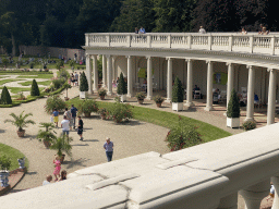 West side of the Colonnades at the north side of the Palace Garden of Het Loo Palace, viewed from the top of the east side of the Colonnades