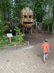 Max at the playground near the exit of the Apenheul zoo