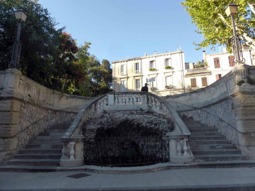 Staircase at the north side of the Jardin d`Été garden