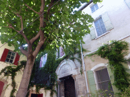 House with creepers at the Rue du Cloître street