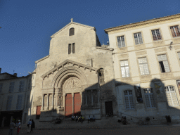 Front of the Church of St. Trophime at the Place de la République square