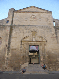 Front of the Église Sainte-Anne d`Arles church at the Place de la République square