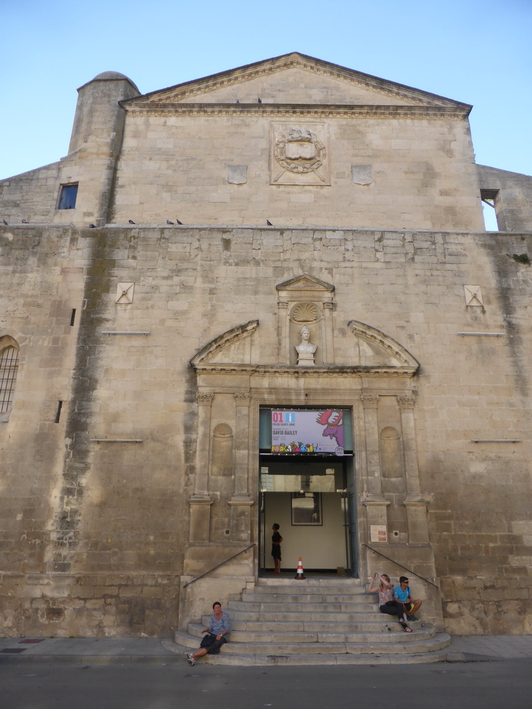 Front of the Église Sainte-Anne d`Arles church at the Place de la République square