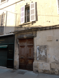 House with an inscription commemorating the opening of the Museon Arlaten museum by Frédéric Mistral, at the Rue de la République street