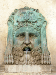 Fountain relief at the Arles Obelisk at the Place de la République square