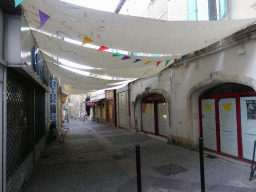 The covered Rue Réattu street, viewed from the Rue des Suisses street