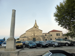 The Place de la Major square with a column and the Église Notre-Dame-la-Major church