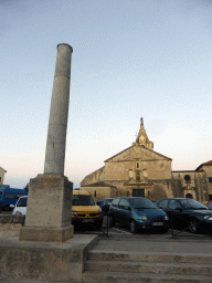 The Place de la Major square with a column and the Église Notre-Dame-la-Major church