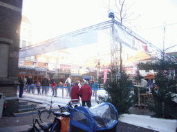 Ice rink on the Korenmarkt, during the Warm Winter Weekend