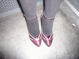 Miaomiao`s shoes in the train back from Arnhem