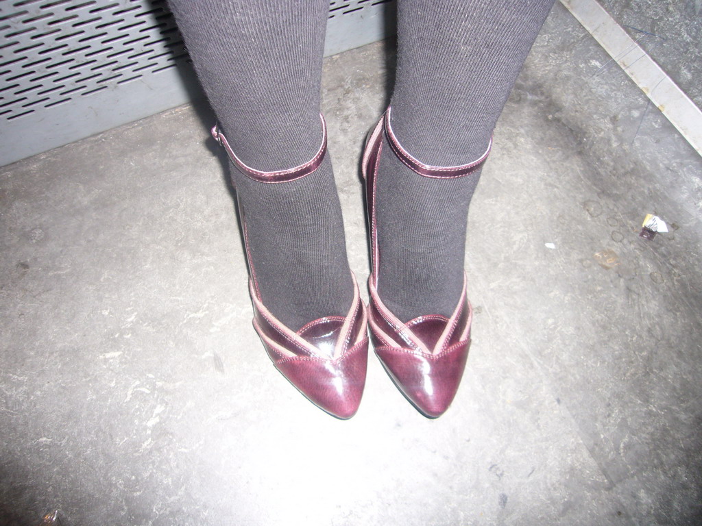 Miaomiao`s shoes in the train back from Arnhem