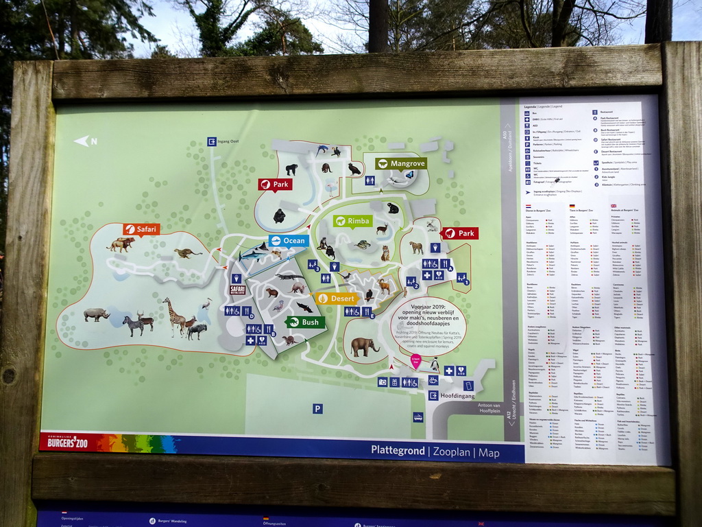 Map of Burgers` Zoo