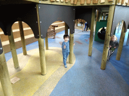 Max at the Kids Jungle playground at the Park Area of Burgers` Zoo