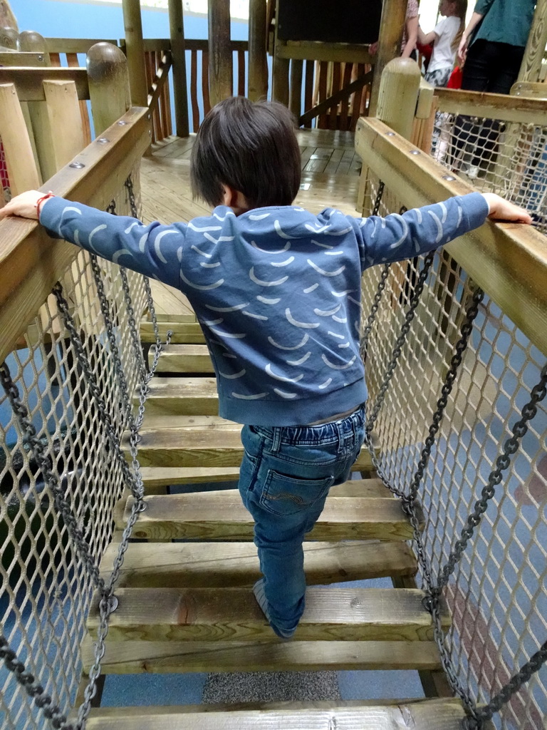 Max at the Kids Jungle playground at the Park Area of Burgers` Zoo